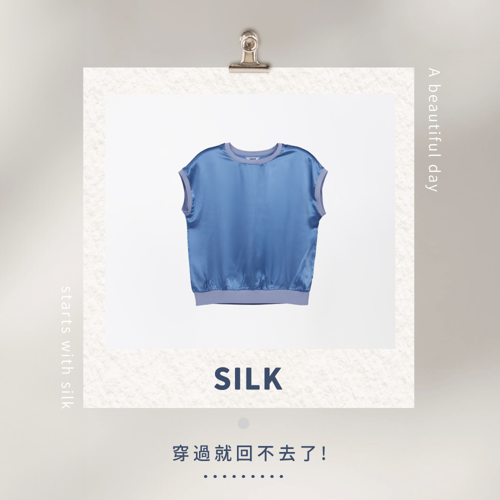 蠶絲上衣,上衣,短袖,吸濕排汗,吸濕排汗衣