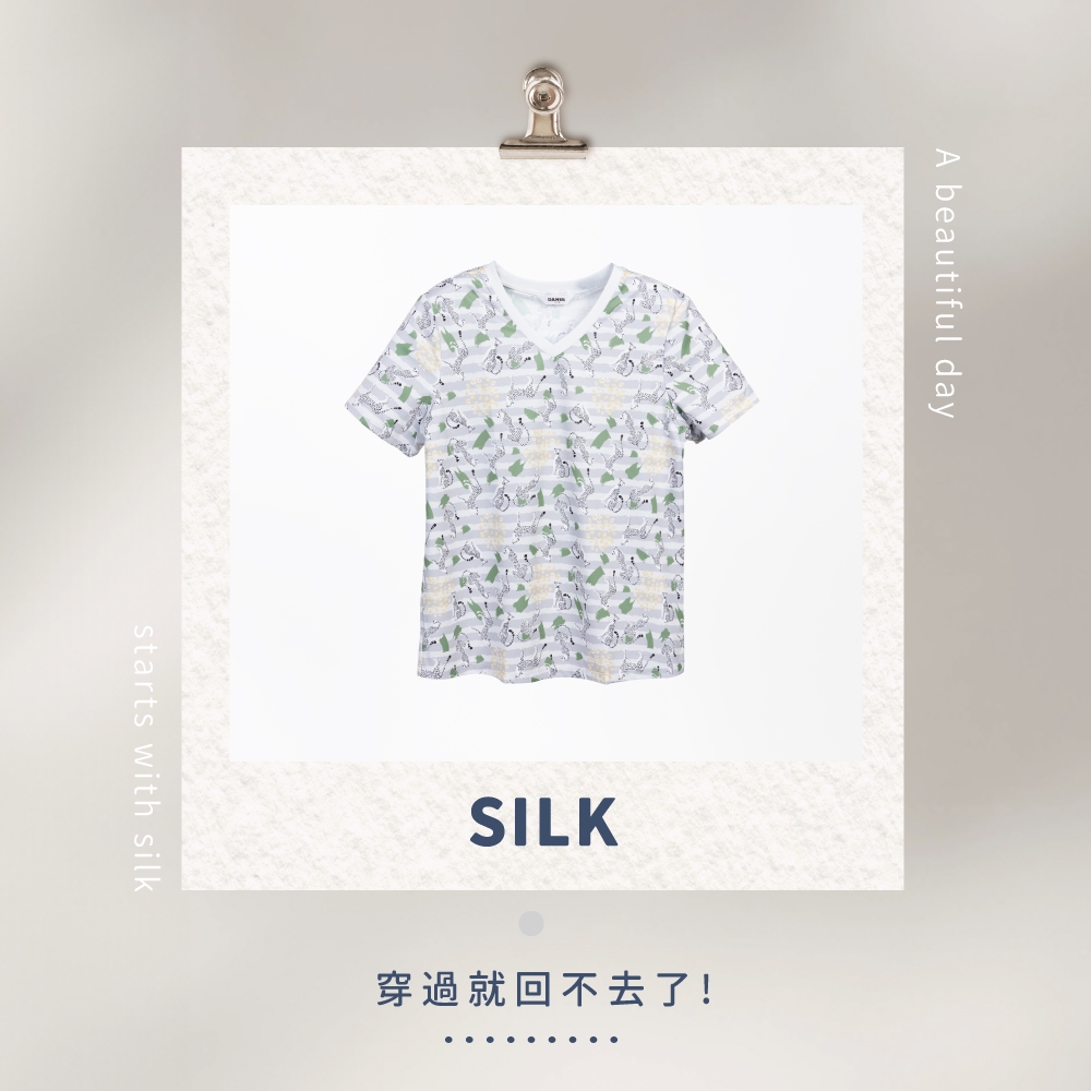 蠶絲上衣,上衣,短袖,吸濕排汗,吸濕排汗衣