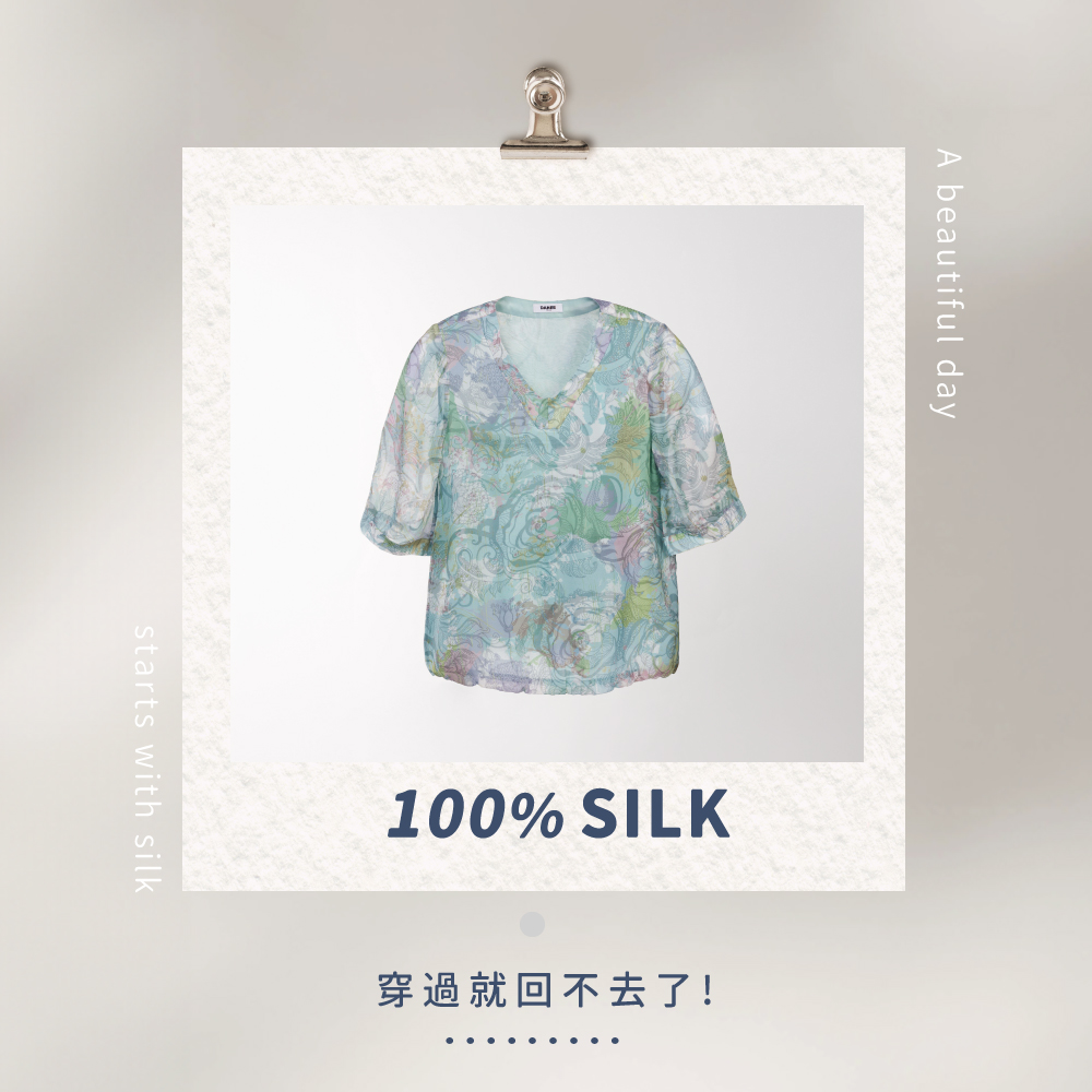 蠶絲上衣,喬其紗,上衣,喬其紗上衣,吸濕排汗,吸濕排汗衣