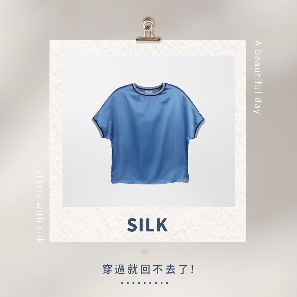 蠶絲上衣,上衣,短袖,吸濕排汗,吸濕排汗衣